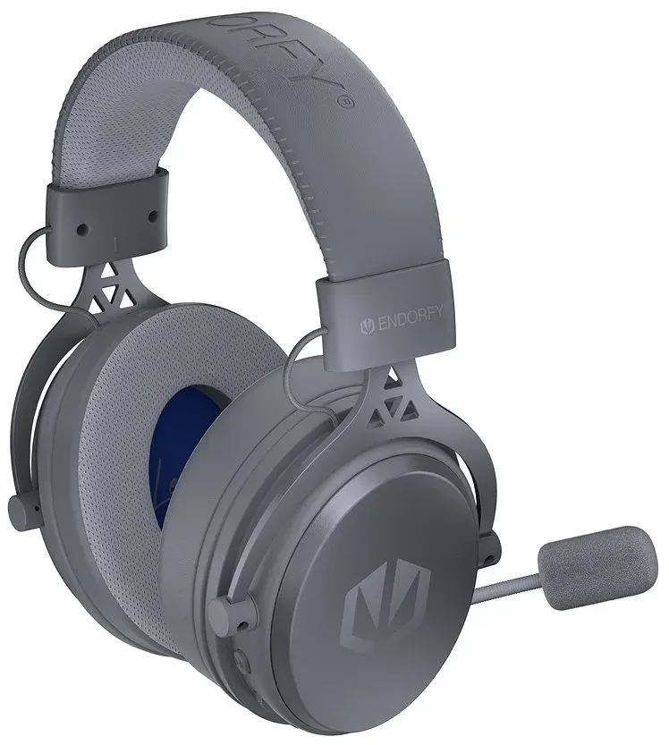 Endorfy headset VIRO Wireless Alt Grey bezdrátový / dlouhá výdrž / 2,4GHz / BT / zvuk 7.1 / šedý