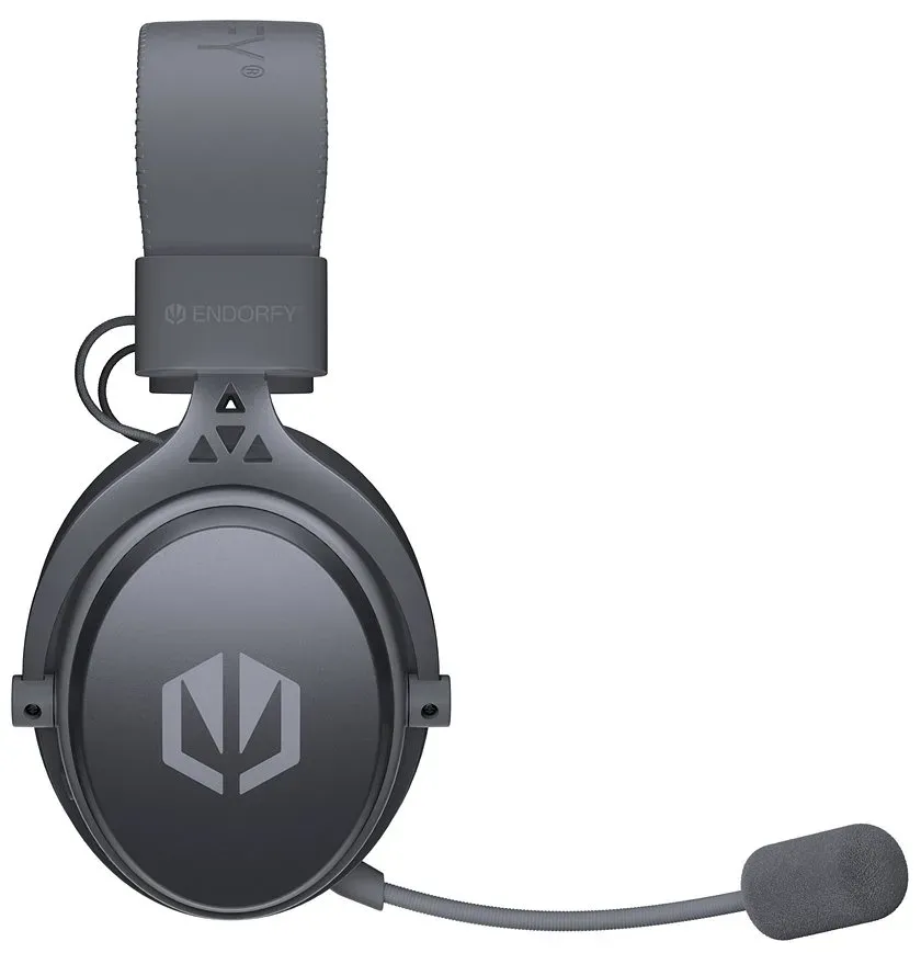 Endorfy headset VIRO Wireless Alt Grey bezdrátový / dlouhá výdrž / 2,4GHz / BT / zvuk 7.1 / šedý