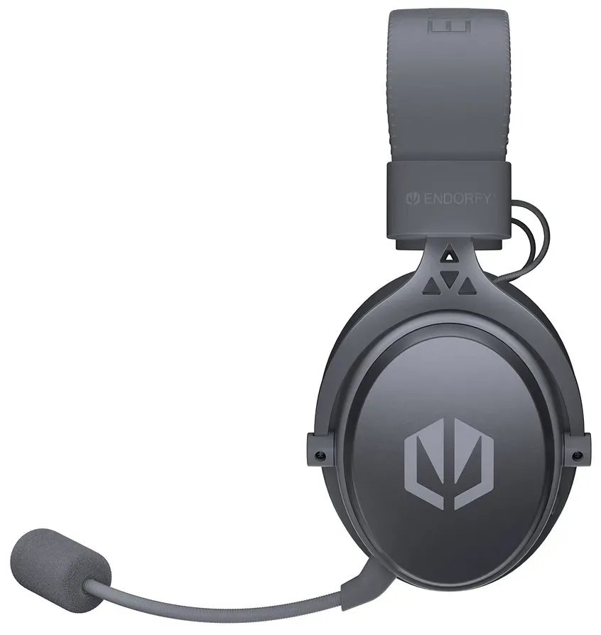 Endorfy headset VIRO Wireless Alt Grey bezdrátový / dlouhá výdrž / 2,4GHz / BT / zvuk 7.1 / šedý