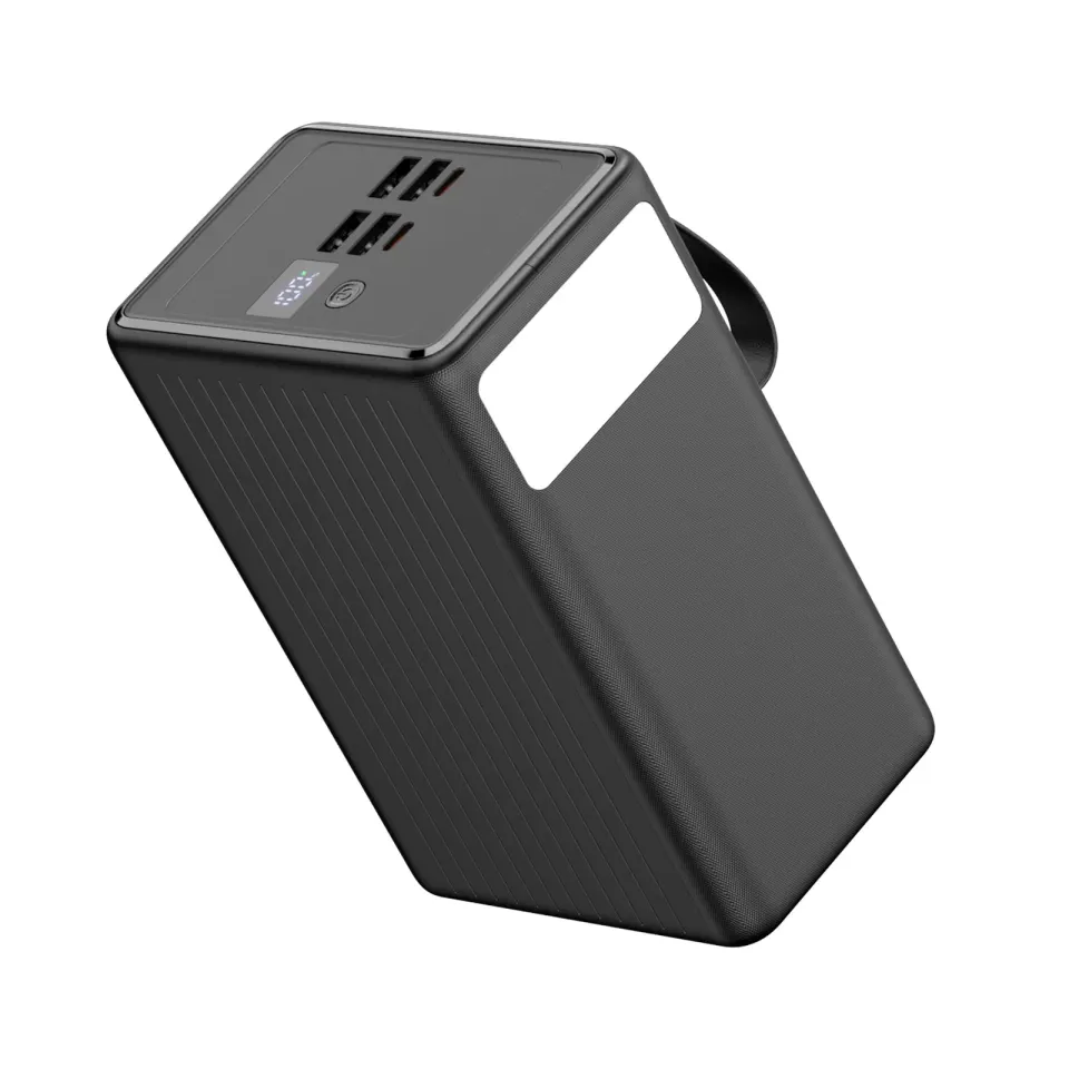 Platinet Powerbanka 80000 mAh 65W Power Delivery, 2xUSB-C, 4xUSB-A, kabel USB-C 1m, černá