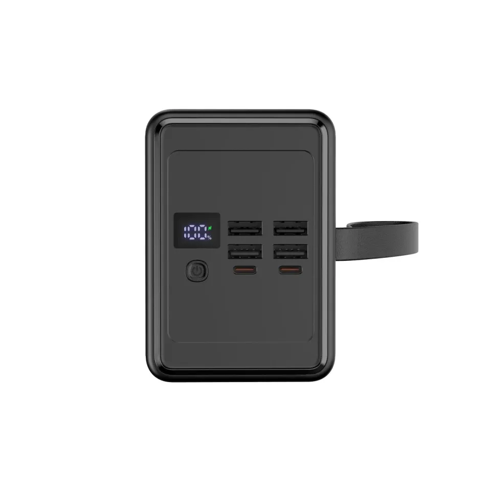 Platinet Powerbanka 80000 mAh 65W Power Delivery, 2xUSB-C, 4xUSB-A, kabel USB-C 1m, černá