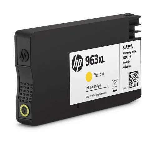 HP 3JA29AE originální náplň žlutá velká č.963XL (yellow, cca 1600 stran) (pro OfficeJet Pro 9010, 9013, 9020, 9023, 9022e)