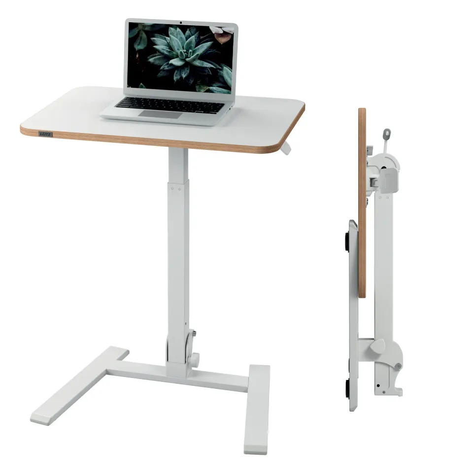 LEITZ výškově nastavitelný skládací ergonomický stůl Ergo, bílý