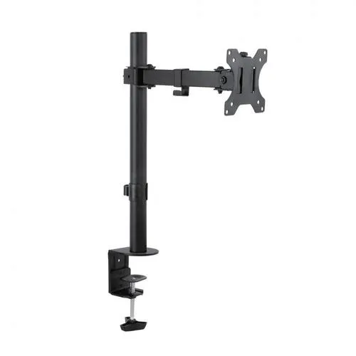 SBOX LCD-351/1 otočný stolní držák s ramenem a náklonem pro LCD 13-27" (33-69cm), do 8kg, VESA od 75x75 do 100x100, černý (revolving desktop stand with tilt and arm)