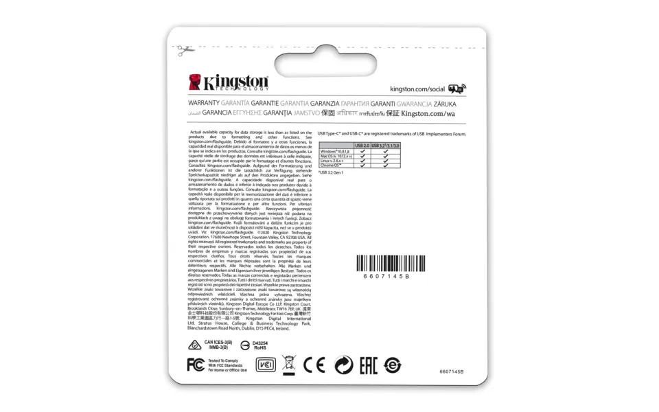 KINGSTON 128GB DataTraveler microDuo 3C 200MB/s dual USB-A + USB-C
