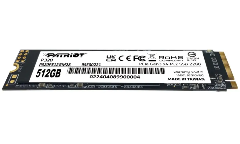 PATRIOT P320/512GB/SSD/M.2 NVMe/5R