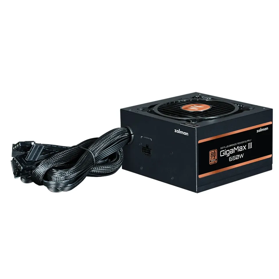 Zalman zdroj Gigamax III ZM650-GV3 / 650W / ATX3.0 / active PFC / semimodulární / 80 Plus bronze