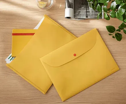 LEITZ Aktovka Cosy A4, neprůhledný PP, 3 ks, teplá žlutá