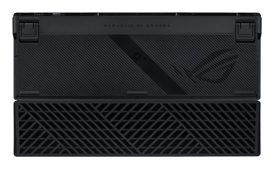 ASUS klávesnice ROG Azoth 96 HE, Mechanická, Bezdrátová, BT, RF 2.4GHz, US, černá