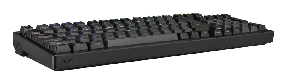 ASUS klávesnice ROG Azoth 96 HE, Mechanická, Bezdrátová, BT, RF 2.4GHz, US, černá