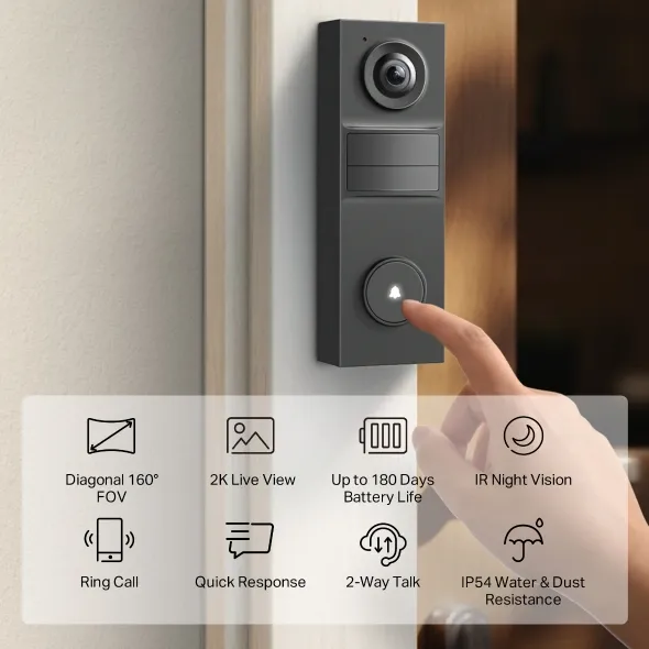 TP-LINK Tapo D205 chytrý mini video zvonek