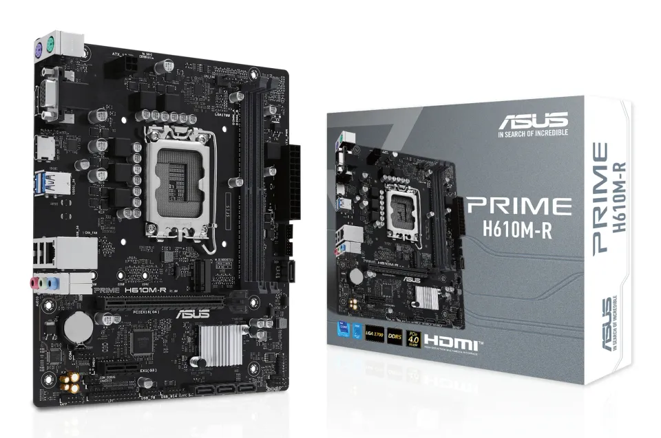 ASUS MB Sc LGA1700 PRIME H610M-R SI, Intel H610, 2xDDR5, 1xHDMI, 1xDP, 1xVGA, mATX