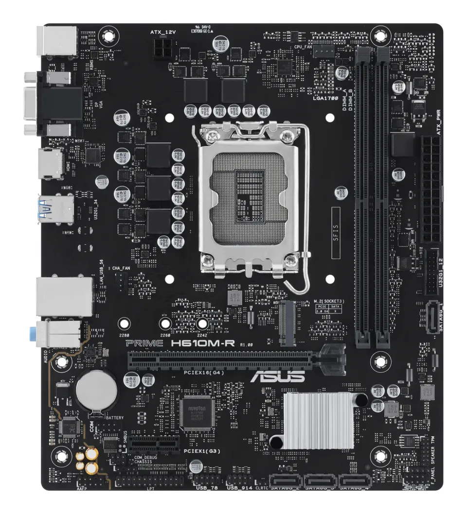 ASUS MB Sc LGA1700 PRIME H610M-R SI, Intel H610, 2xDDR5, 1xHDMI, 1xDP, 1xVGA, mATX