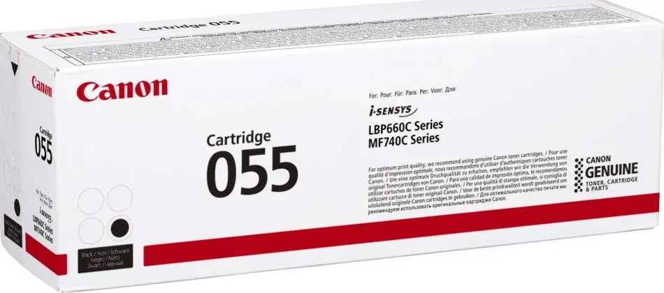Canon TONER CRG-055 černý pro i-SENSYS LBP663Cdw, LBP664Cx, MF742Cdw, MF744Cdw (2 300 str.)