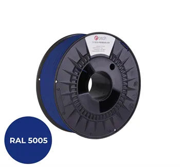 Filament C-TECH PREMIUM LINE, TPU 90A, flexibilní, signální modrá, RAL5005, 1,75mm, 1k