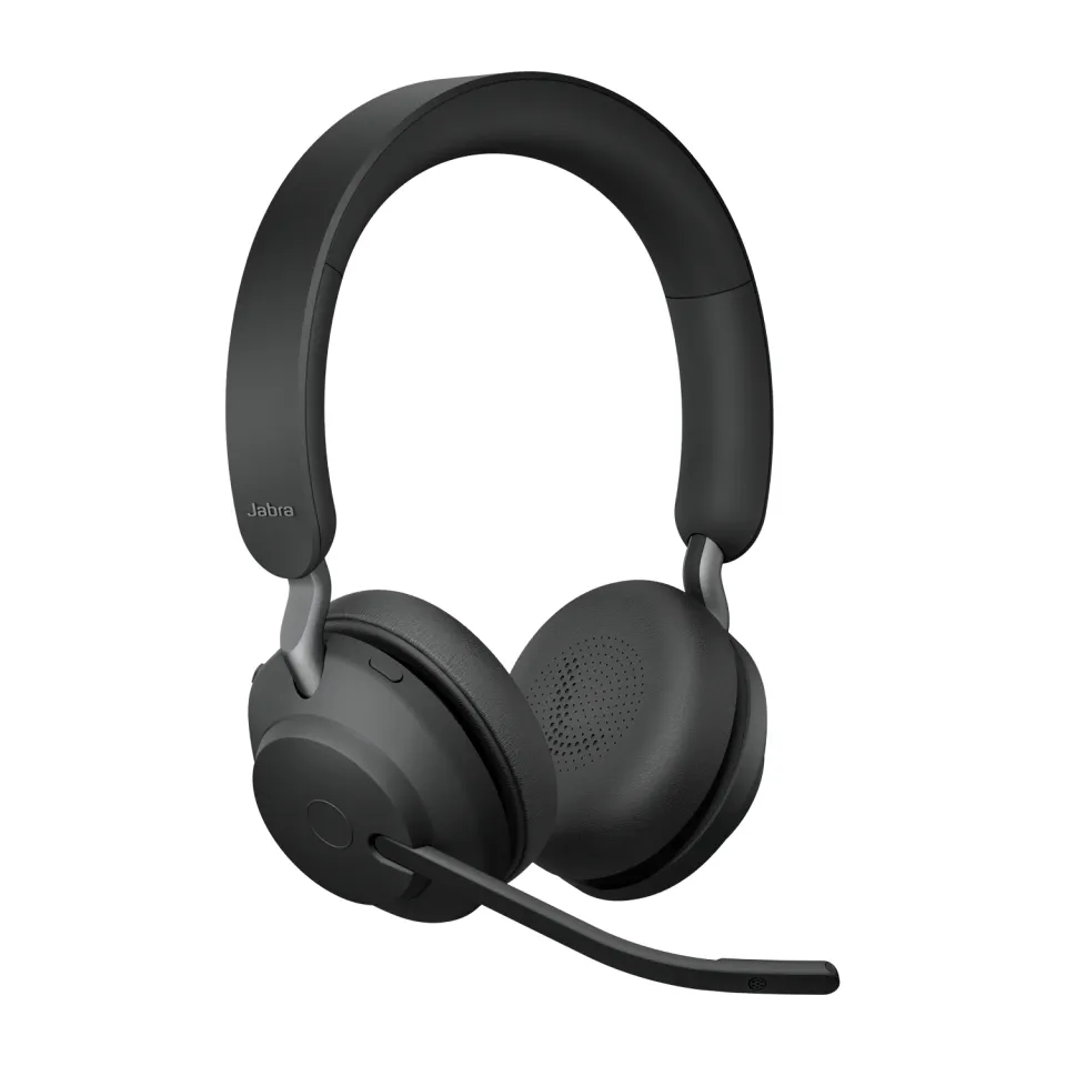 Jabra Evolve2 65/Stereo/USB-C/BT/Bezdrát/Stand/Černá