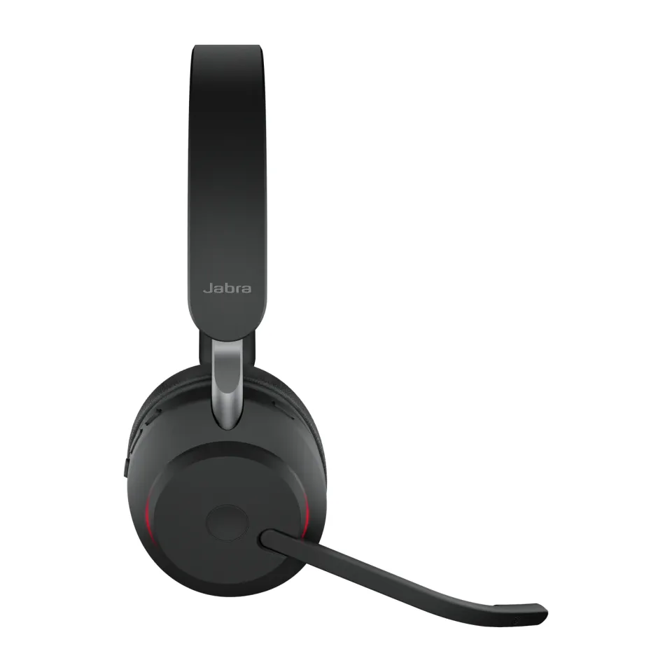 Jabra Evolve2 65/Stereo/USB-C/BT/Bezdrát/Stand/Černá