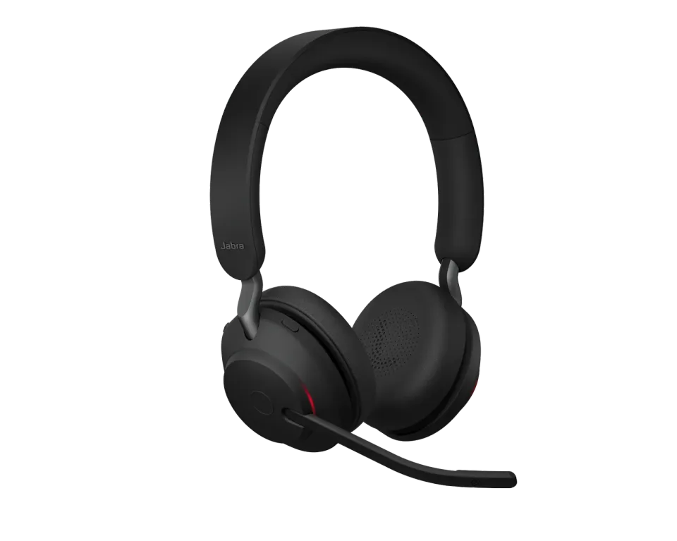 Jabra Evolve2 65/Stereo/USB-C/BT/Bezdrát/Stand/Černá