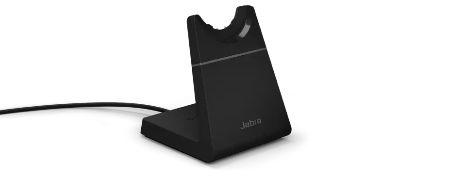 Jabra Evolve2 65/Stereo/USB-C/BT/Bezdrát/Stand/Černá