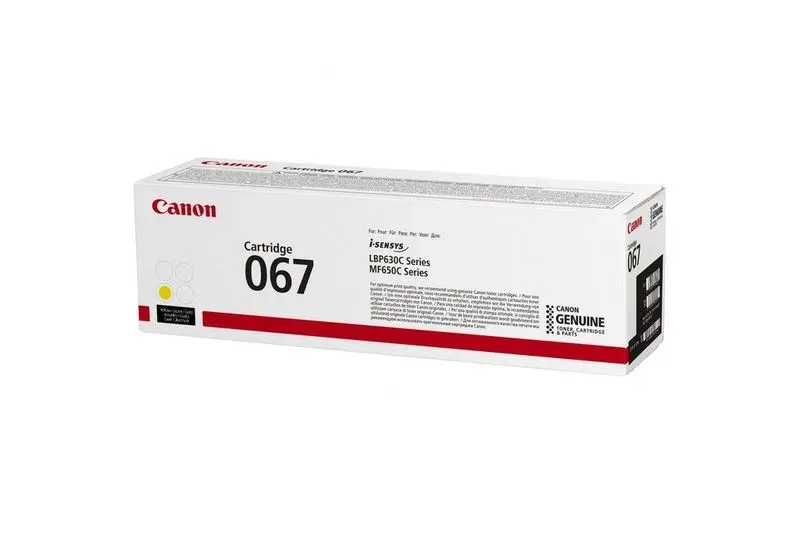 CANON CRG 067 originální toner yellow pro LBP631Cdw, LBP633Cdw, MF651Cw, MF655Cdw, a MF657Cdw.