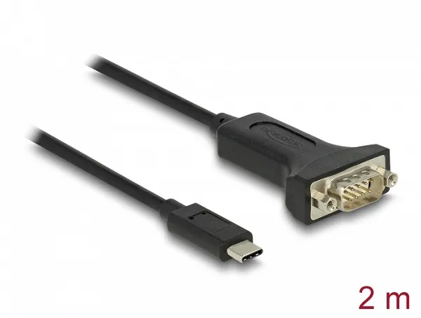 Delock Adaptér z rozhraní USB Type-C na 1 x 9 pinový zástrčkový konektor sériové