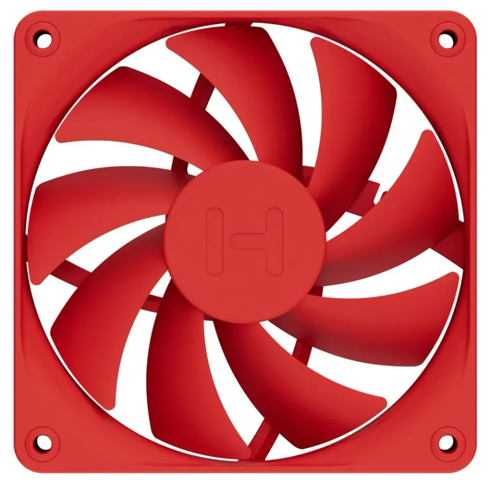 HYTE ventilátor 120mm PWM / barva Wild Cherry / 1500rpm / 72CFM / ABS / 4-pin / sada 4x ventilátor
