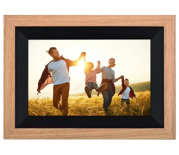 Rollei fotorámeček WiFi 105/ úhlopříčka 10.1"/ 32GB/ 1W/ Frameo APP/ Dřevo/ Hnědý
