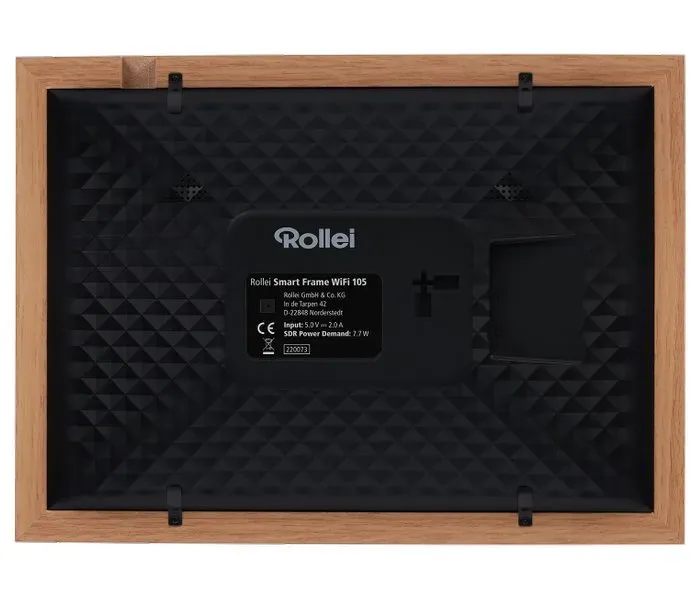 Rollei fotorámeček WiFi 105/ úhlopříčka 10.1"/ 32GB/ 1W/ Frameo APP/ Dřevo/ Hnědý