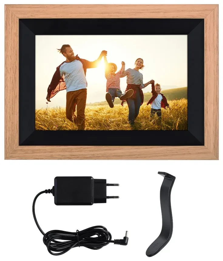 Rollei fotorámeček WiFi 105/ úhlopříčka 10.1"/ 32GB/ 1W/ Frameo APP/ Dřevo/ Hnědý