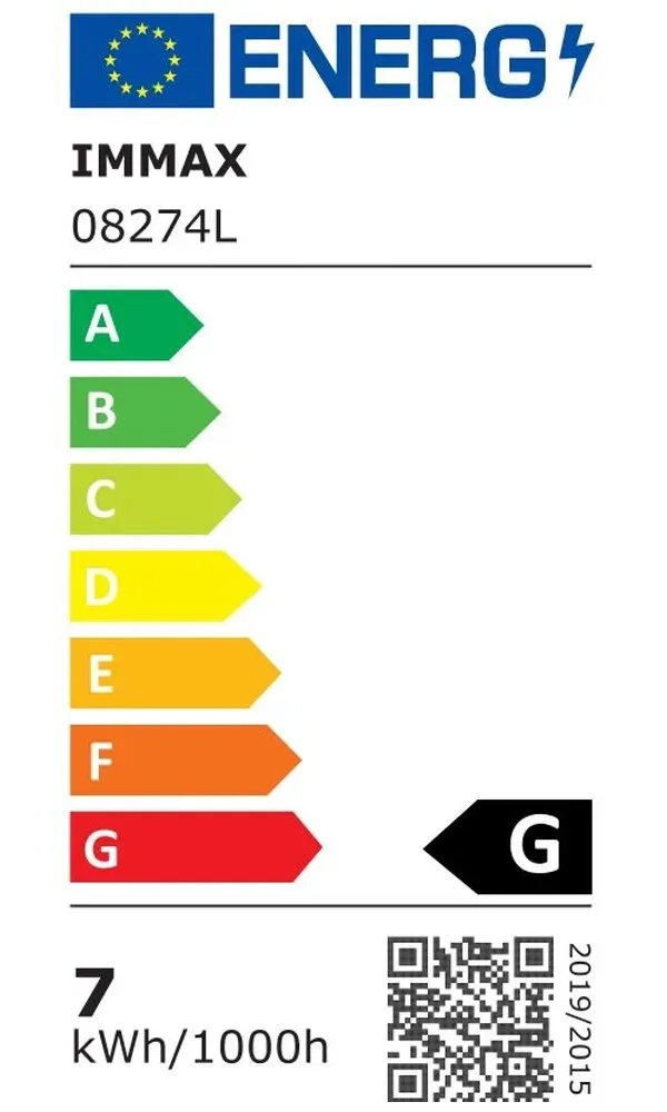 IMMAX GOAL designové nástěnné LED svítidlo, 2 vypínače, 6W, černé