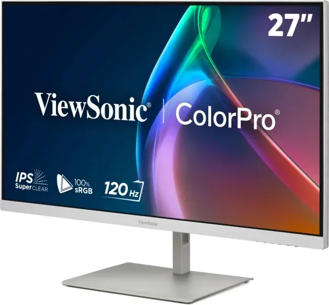 ViewSonic VP2766-2K-W 27" QHD 3 sides Frameless SuperClear IPS Monitor s 100% sRGB, 90W USB-C,ergonomický stojan,bílý