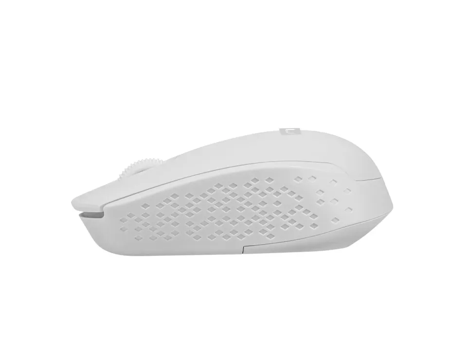 Myš Natec STORK/Kancelářská/Optická/1 600 DPI/Bezdrátová USB/Bílá