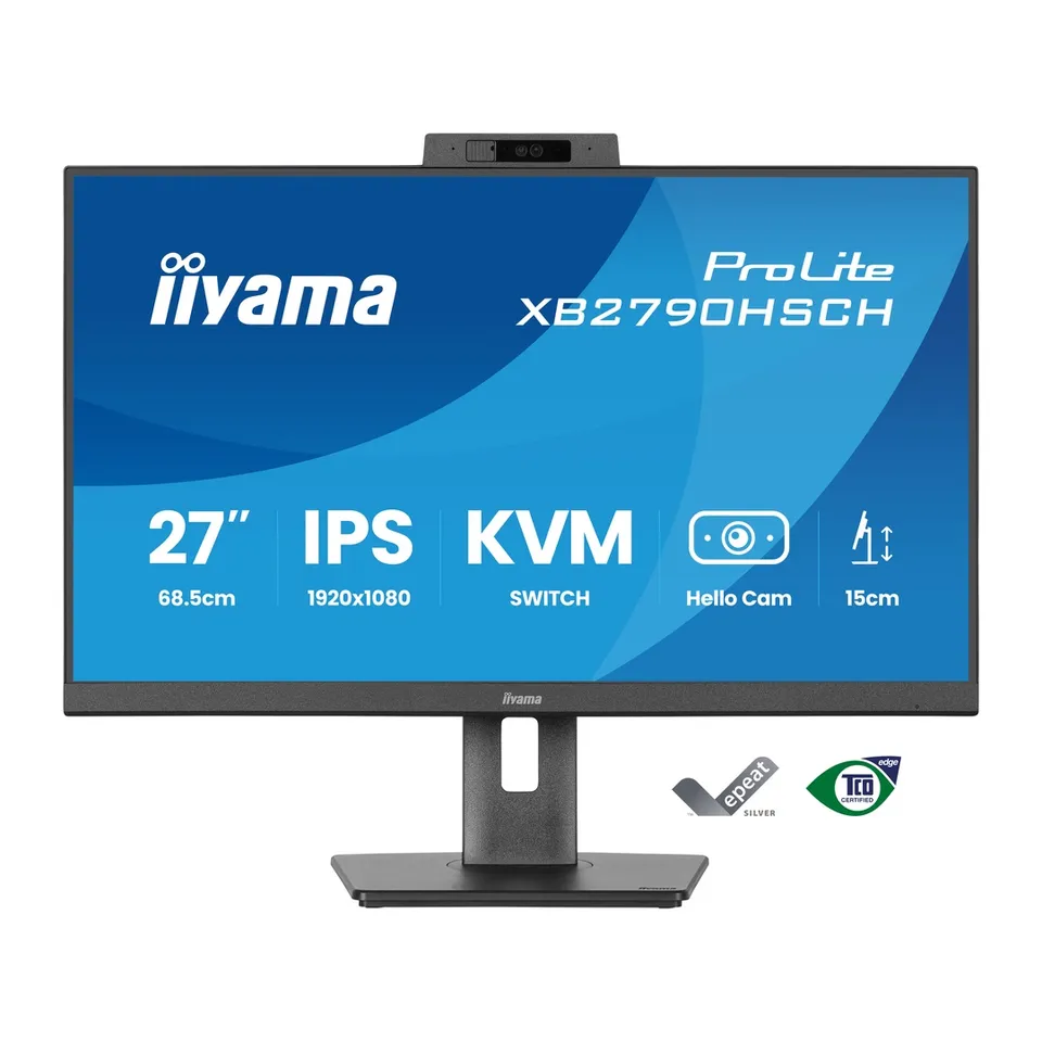 27" iiyama XB2790HSCH-B1:IPS,FHD,USB-C,Cam,HAS