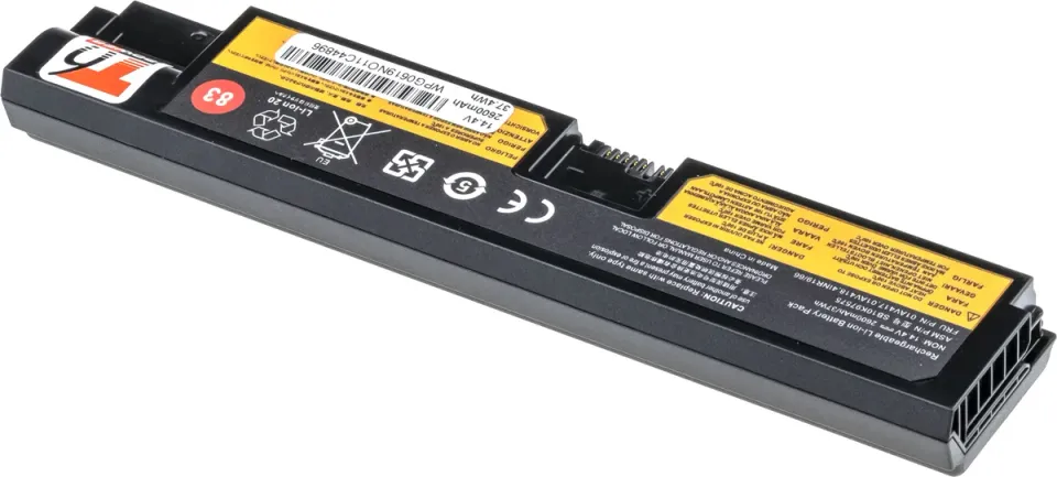 Baterie T6 Power pro Lenovo ThinkPad E570, E575, E570c, 2600mAh, 38Wh, 4cell