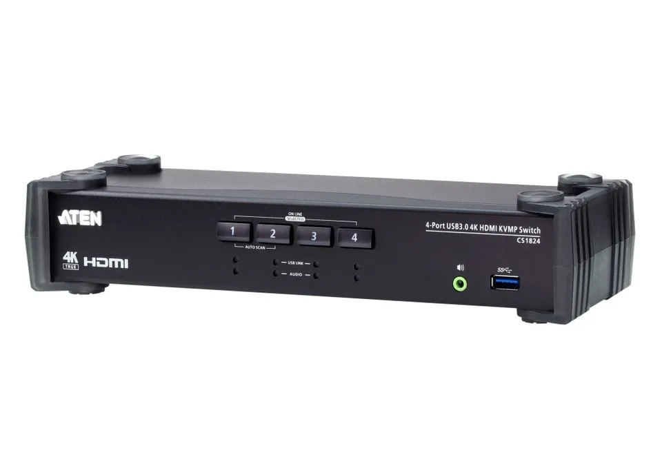ATEN 4-port USB3.0 4K HDMI KVMP, audio