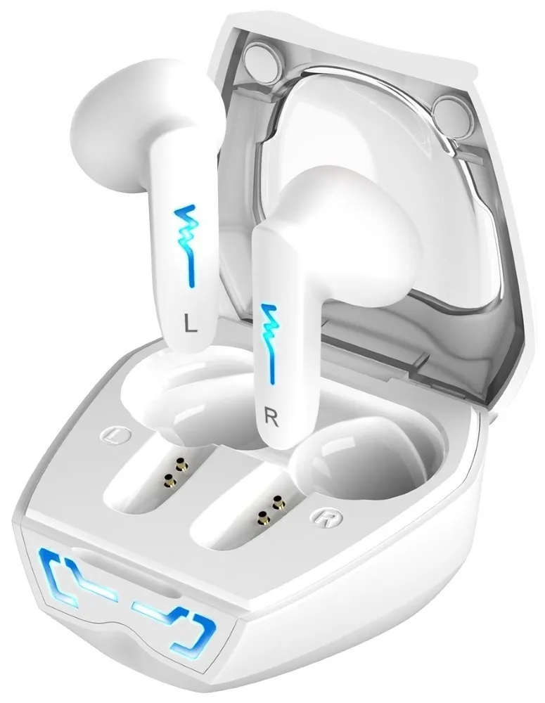 Genius HS-M920BT, Headset, bezdrátový, do uší, mikrofon, výdrž 4 hodiny, LED pod