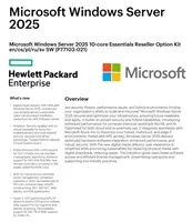 HPE Windows Server 2025 10-core Essentials Reseller Option Kit CZ (25/50user/dev en/ru/po) OEM