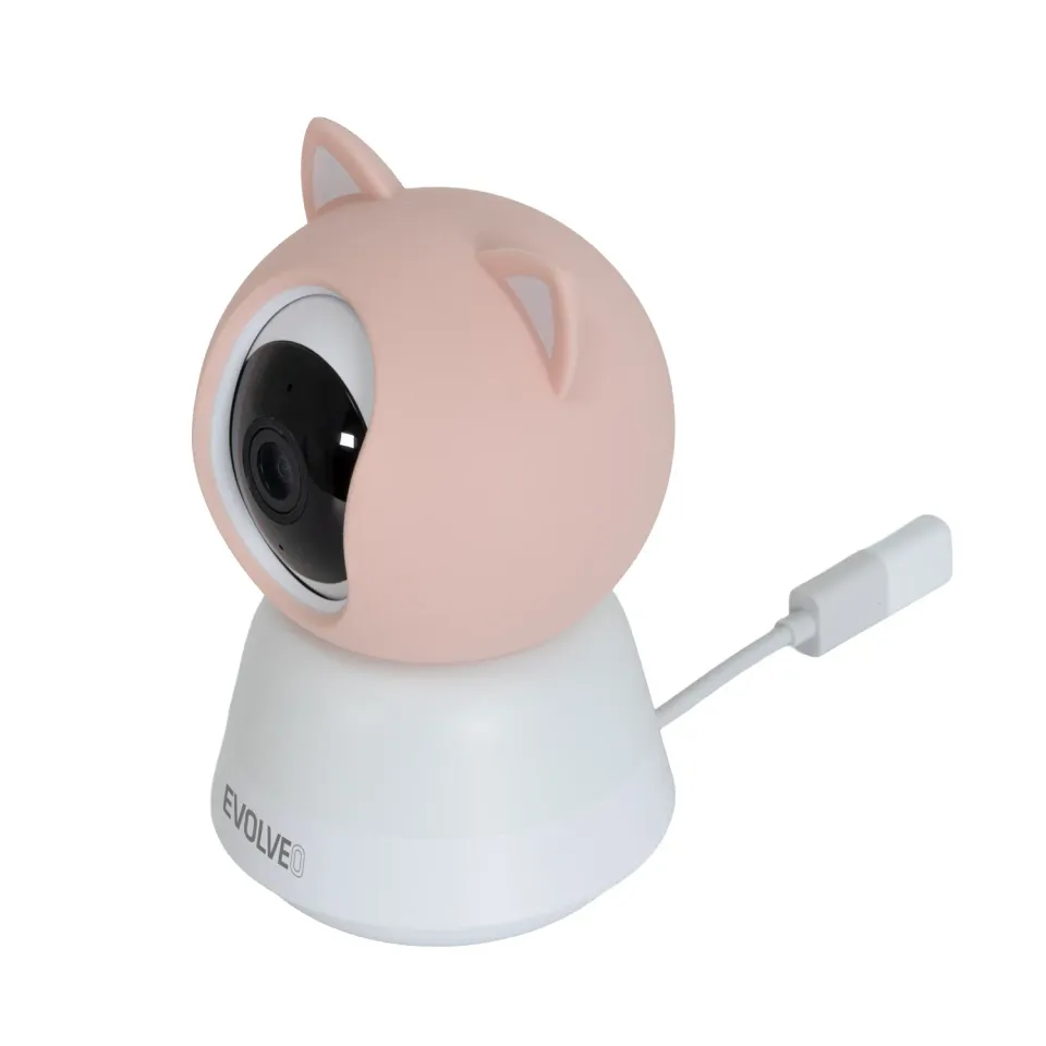 EVOLVEO Baby Monitor N5 - Set videochůvičky s 360° dohledem, obousměrnou komunik