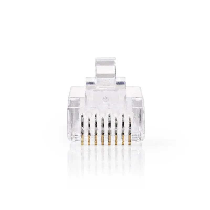 Nedis CCGB89304TP - Síťový Konektor CAT6 | RJ45 (8P8C) Zástrčka - 10 kusů | Průh