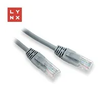 LYNX UTP patch kabel Cat5e, PVC, CCA, 7m, šedý