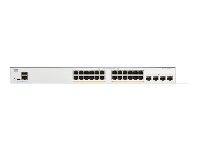 Cisco Catalyst switch C1300-24P-4X (24xGbE,4xSFP+,24xPoE+,195W,fanless) - REFRES