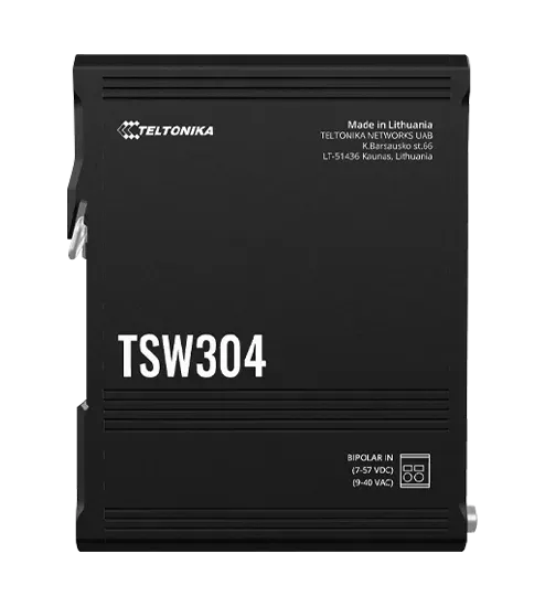 Teltonika ETHERNETOVÝ Switch NA DIN LIŠTU - TSW304