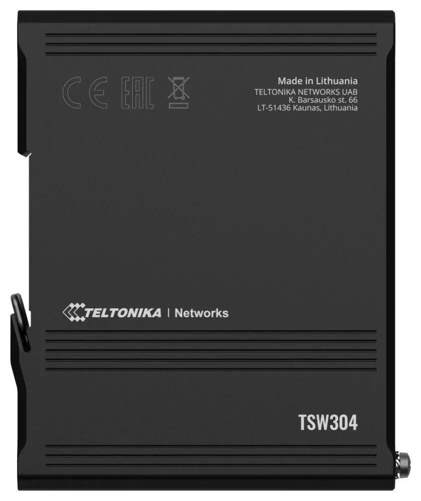 Teltonika ETHERNETOVÝ Switch NA DIN LIŠTU - TSW304