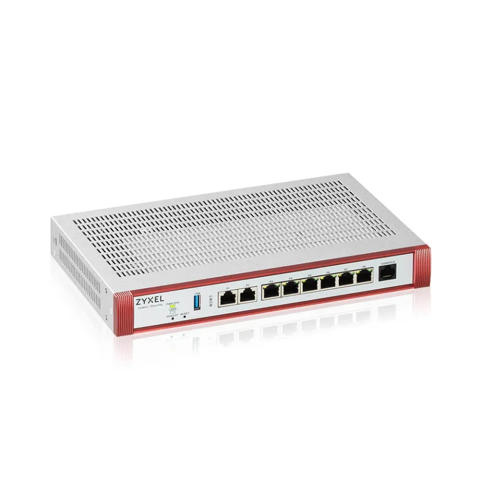 Zyxel USG FLEX 200 H, User-definable ports with 2*2.5G & , 6*1G, USB with 1 YR Entry Defense Pack