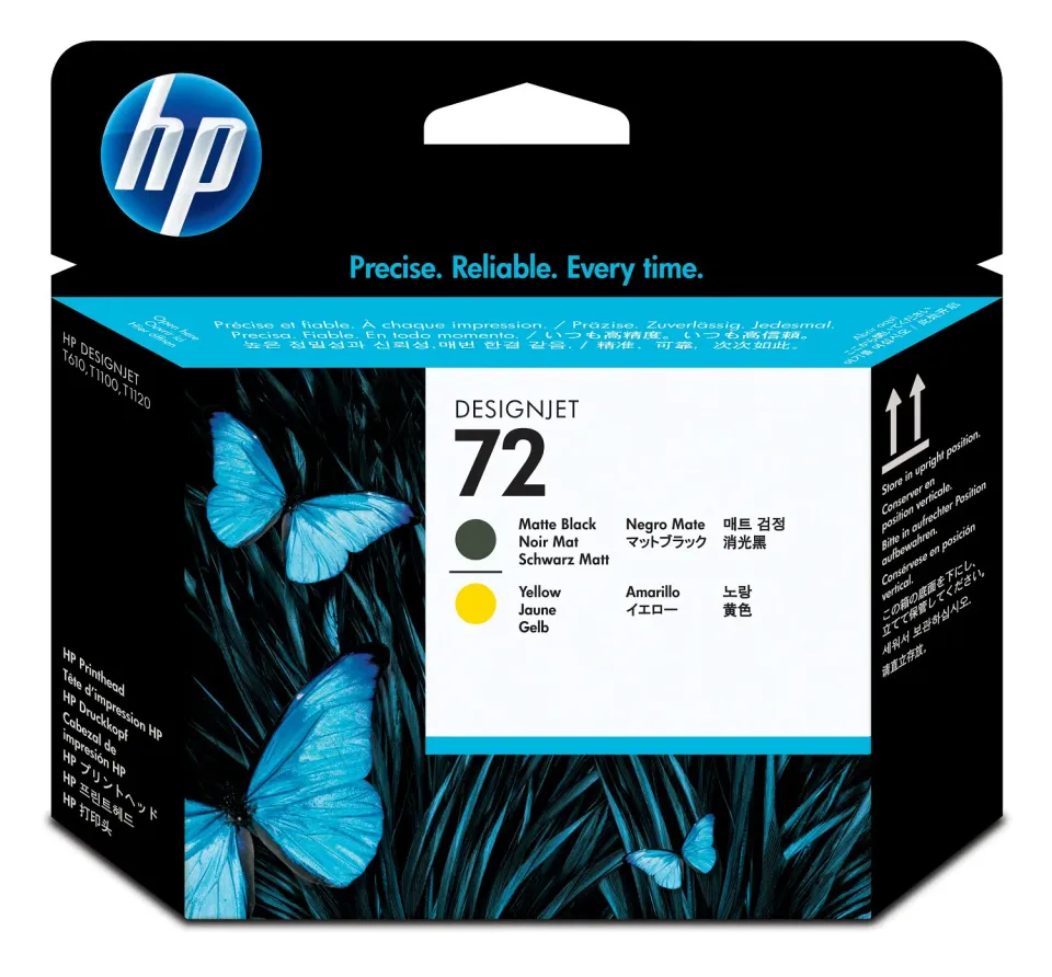 HP C9384A náplň č.72 Matte Black + Yellow (pro DJ T1100)