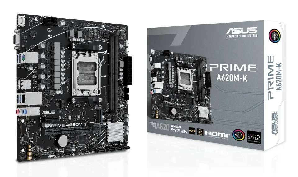 ASUS MB Sc AM5 PRIME A620M-K, AMD A620, 2xDDR5, 1xHDMI, 1xVGA, mATX