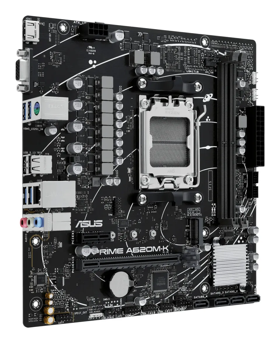 ASUS MB Sc AM5 PRIME A620M-K, AMD A620, 2xDDR5, 1xHDMI, 1xVGA, mATX