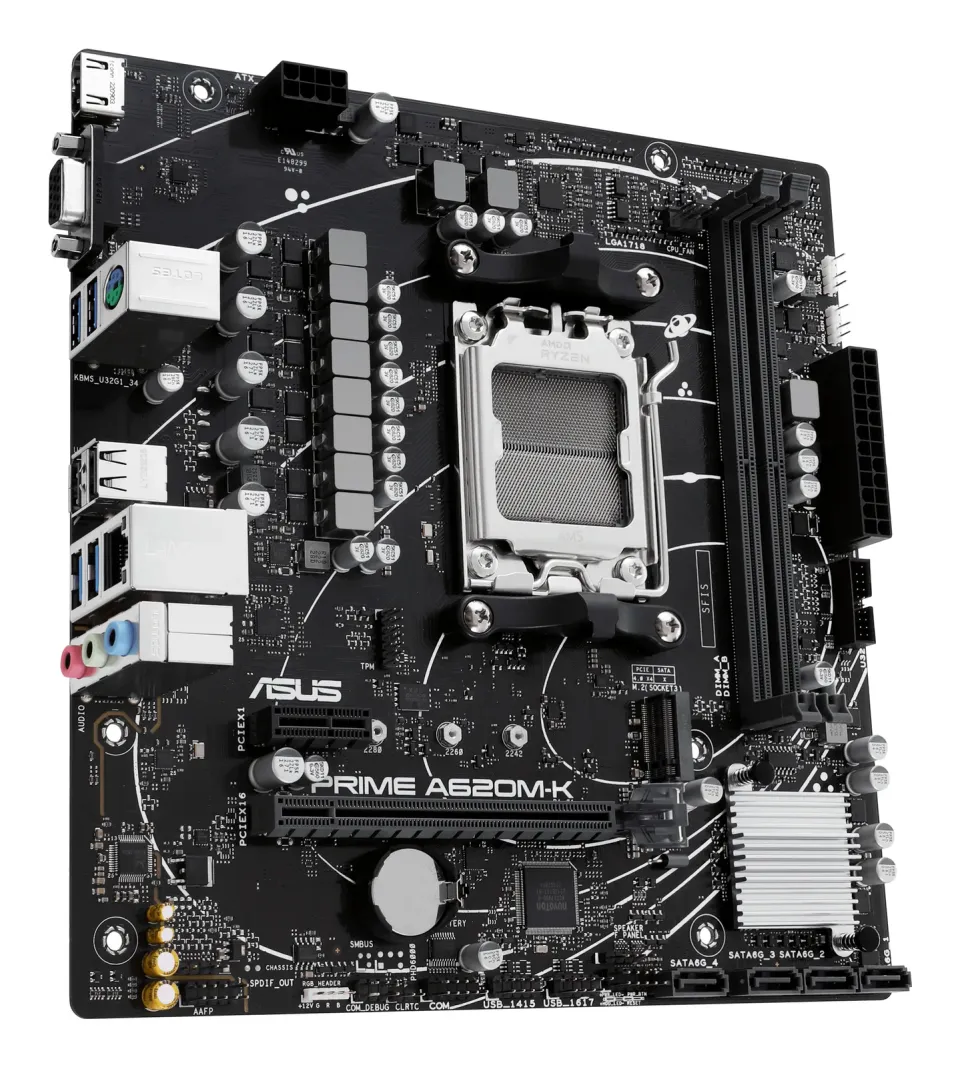 ASUS MB Sc AM5 PRIME A620M-K, AMD A620, 2xDDR5, 1xHDMI, 1xVGA, mATX