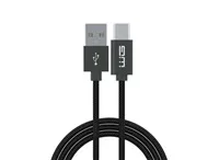 WG - Datový kabel Type-C s prodlouženým konektorem na USB-A, 1 metr, 3A, černá