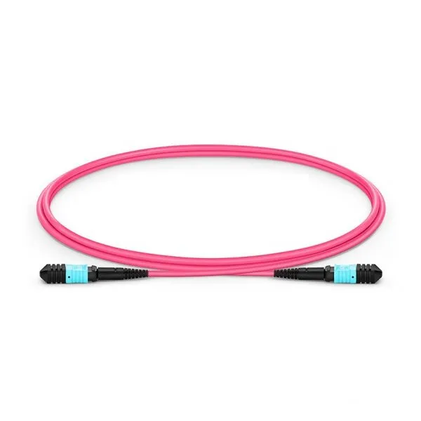 XtendLan FO patch MPO(f)-MPO(f), 1m, OM4, 12/12, kabel kulatý 3mm, přímý (Type A)